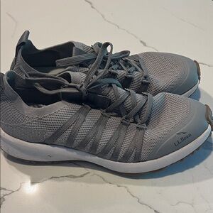 LL Bean Active Sport Knit Sneaker W’s 8M Gray